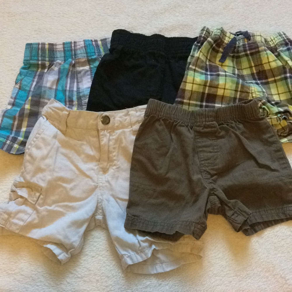 12 months boys summer shorts 5pc bundle